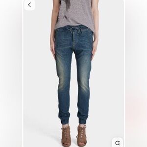 R13 Dark blue sweat jeans